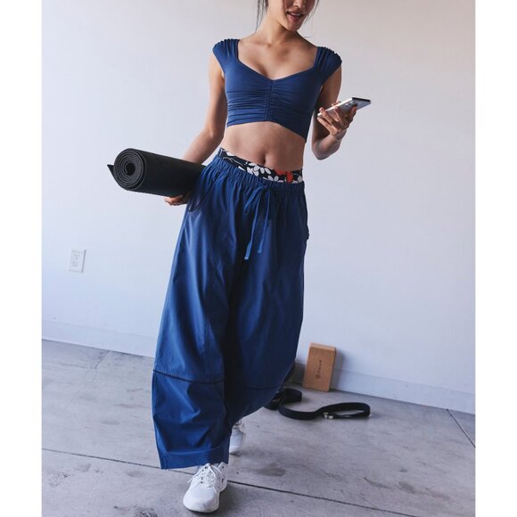 🆕 FP MOVEMENT Wish It Wide Leg Pants / Blue Indigo - Picture 8 of 9